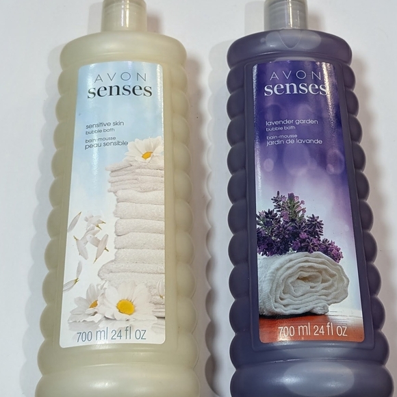 Avon Other - Avon Senses Bath Soak Duo - Cream and Purple